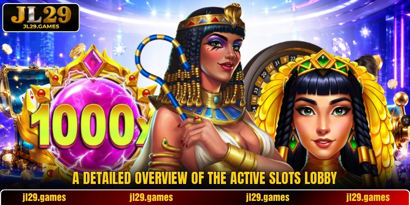 A detailed overview of the active slots lobby