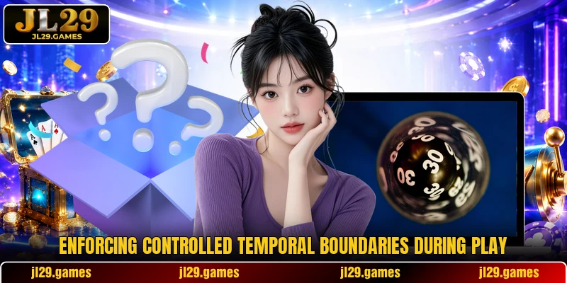 Enforcing controlled temporal boundaries during play