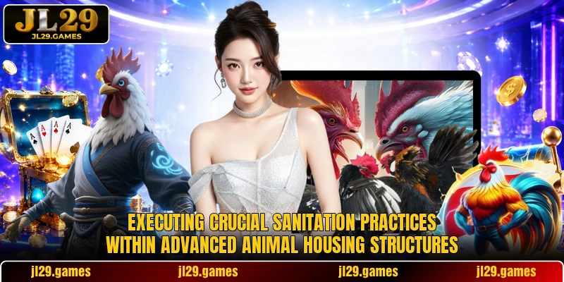 Executing crucial sanitation practices within advanced animal housing structures