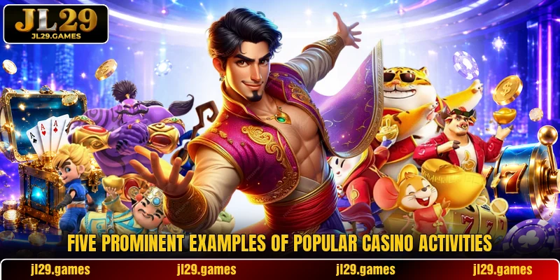Five prominent examples of popular casino activities