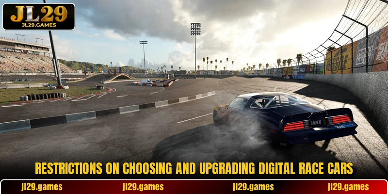 Restrictions on choosing and upgrading digital race cars