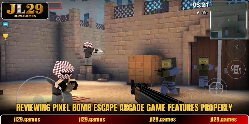 Reviewing Pixel Bomb Escape arcade game features properly